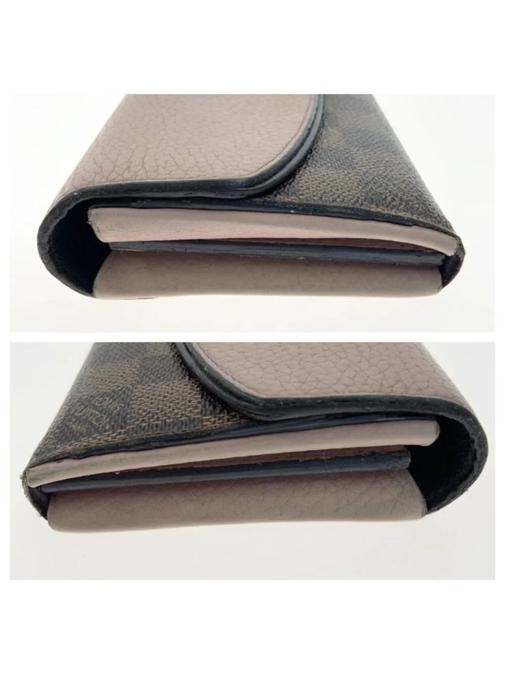 Louis Vuitton Damier Portefeuille Normandy Bifold Wallet Brown